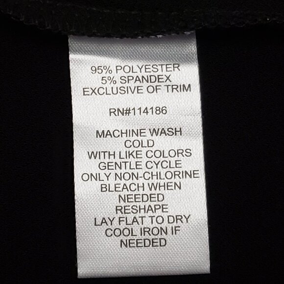 Love Scarlet Womens Sleeveless Black Blouse with Embellished Collar Medium - Picture 7 of 8